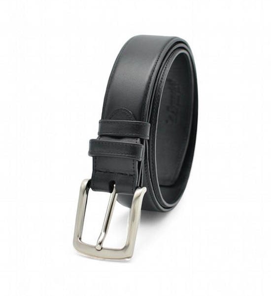 la franche Men Belt Nappa Pattern Genuine Cow Leather Belt Black. 100% оригинал