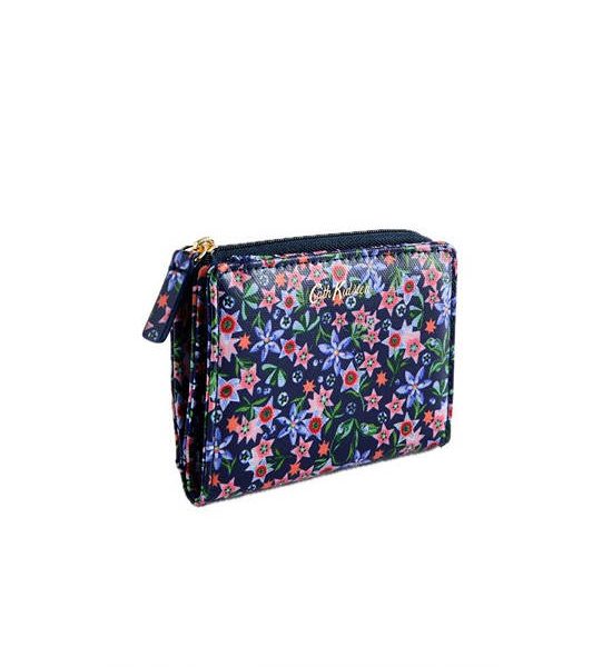 Cath Kidston Navy Female Slim Pocket Purse Raindrops. 100% оригинал