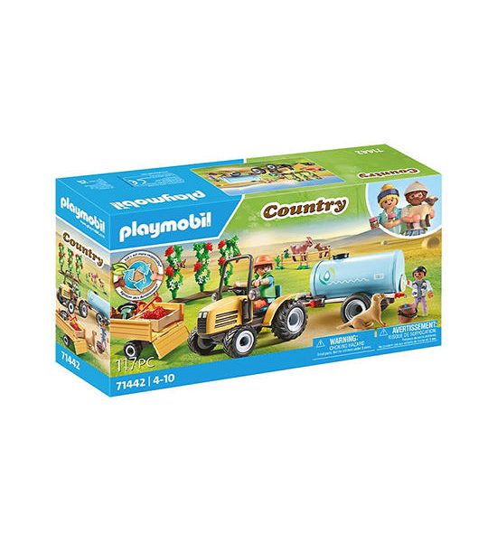 PLAYMOBIL FARM III TRACTOR WITH TRAILER AND WATER TANK. 100% оригинал