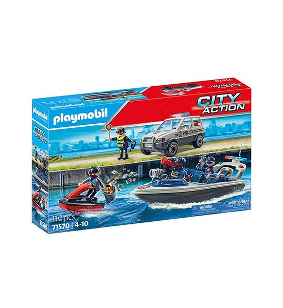 PLAYMOBIL EXCLUSIVE POLICE PURSUIT ON THE WATER. 100% оригинал