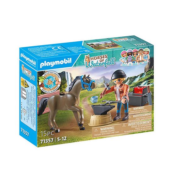 PLAYMOBIL HORSES OF WATERFALL FARRIER BEN AND ACHILLES. 100% оригинал