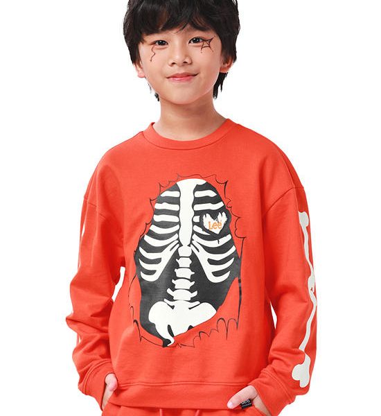 LEE KIDS Boy's Sweatshirt Halloween Collection Comfort Fit Orange. 100% оригинал