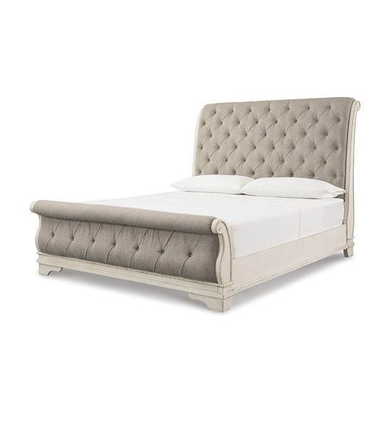 ASHLEY FURNITURE HOMESTORE Antique White 6ft Sleigh Bed REALYN/180. 100% оригинал