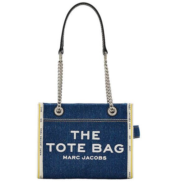 MARC JACOBS THE DENIM CHAIN SMALL TOTE BAG DARK WASH. 100% оригинал