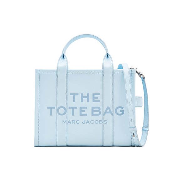 MARC JACOBS THE LEATHER MEDIUM TOTE BAG CLOUD BLUE. 100% оригинал
