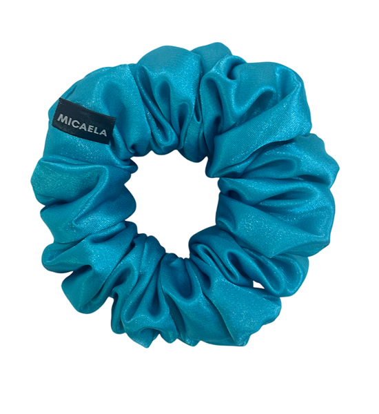 micaela Josie Mini Satin Scrunchie  Blue. 100% оригинал