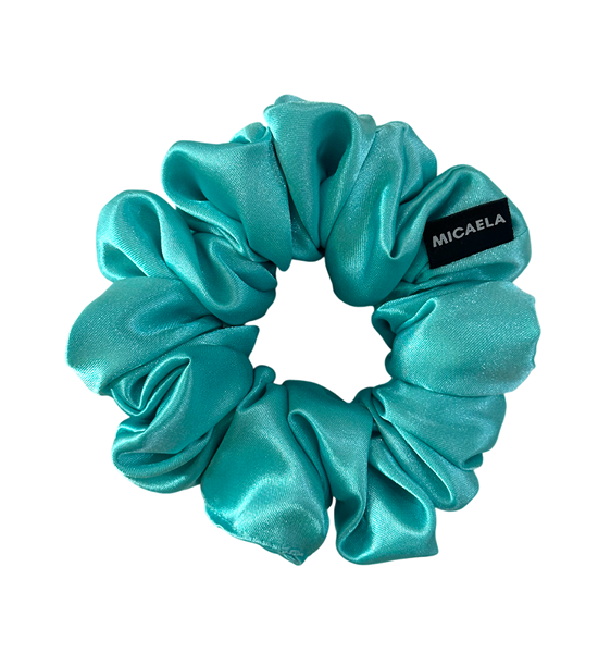 micaela Bella Mini Satin Scrunchie Blue. 100% оригинал