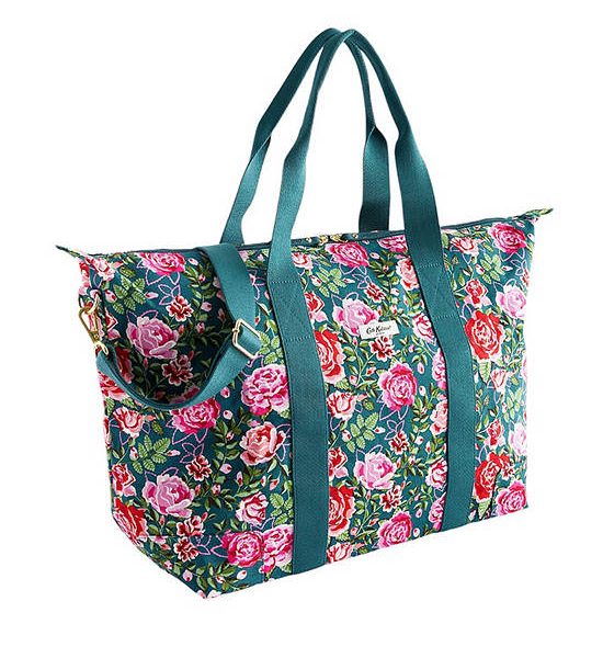 Cath Kidston Green Female Foldaway Overnight Bag Dolly Rose. 100% оригинал