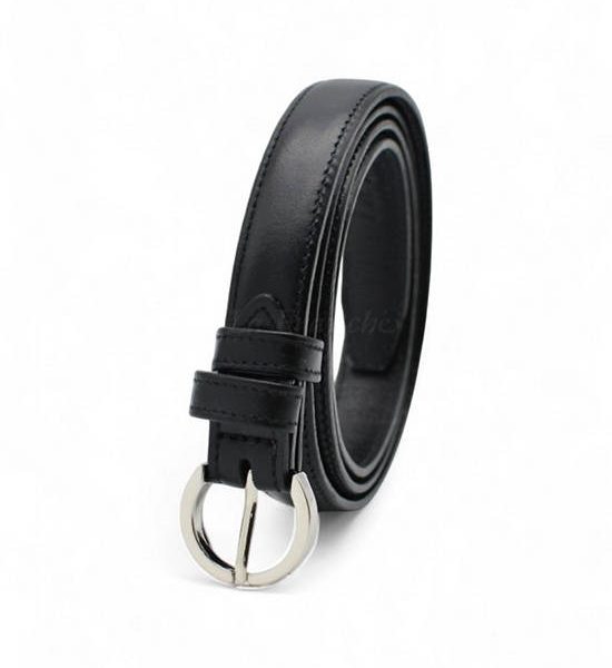 la franche Women Belt Nappa Pattern Genuine Cow Leather Belt Black. 100% оригинал
