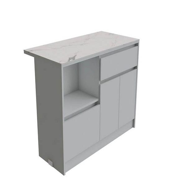 LIVING SOLUTIONS BY SB 120 cm island, SO-BA model, white color. 100% оригинал
