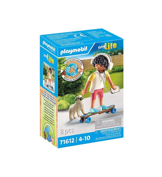 PLAYMOBIL LIVING HOUSE SKATEBOARDER WITH DOG. 100% оригинал