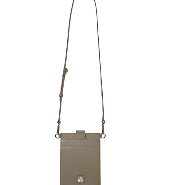 TAKEO KIKUCHI MEN BEIGE IMPALA EMBLEM PASSPORT POUCH. 100% оригинал