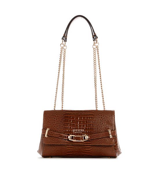 GUESS WOMEN BAG SILVYE CONVERTIBLE XBODY FLAP Brown. 100% оригинал