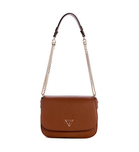 GUESS WOMEN BAG  FEDORA FLAP SHOULDER BAG Brown. 100% оригинал