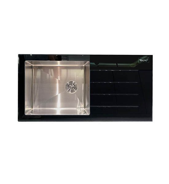 TECNOPLUS 1 sink hole, 1 accommodation TNP 10050 GBS Black. 100% оригинал