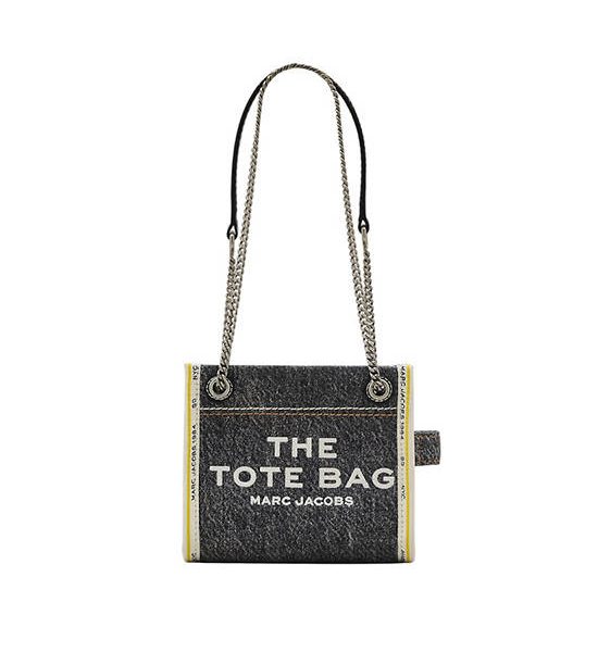 MARC JACOBS THE DENIM CHAIN CROSSBODY TOTE BAG BLACK WASH. 100% оригинал
