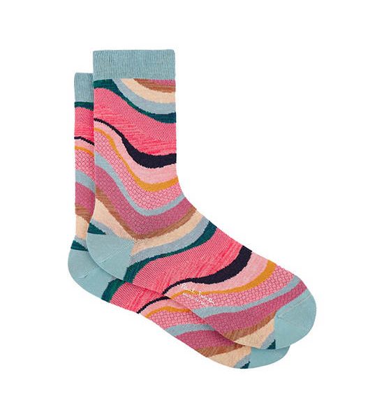 Paul Smith Socks Womens W1A-086MO-N121-42 Women Sock Goldie Swirl Turquoise. 100% оригинал