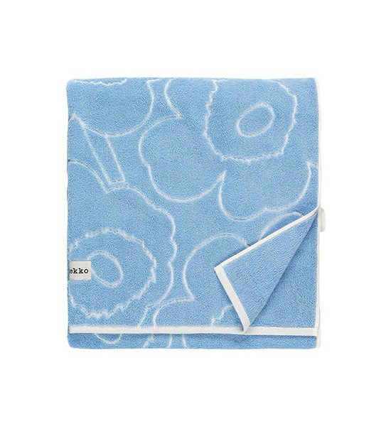 MARIMEKKO LIGHT BLUE PIIRTO UNIKKO BATH TOWEL. 100% оригинал