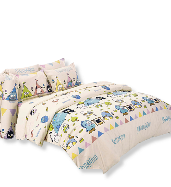 FOUNTAIN FITTED SHEET SET WITH COMFORTER 6 FT 6 PCS (KING SIZE) FOUNTAIN Hapidanbui FTC151 Multicolor. 100% оригинал