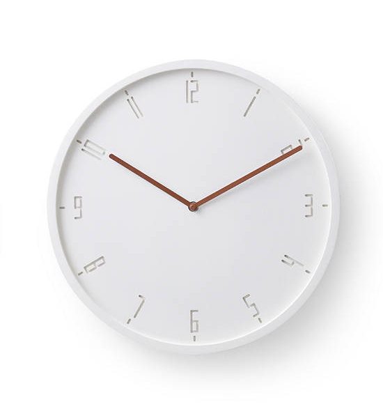 Pana Objects Timy - C Wall Clock, Beech Wood, 38 cm, White. 100% оригинал
