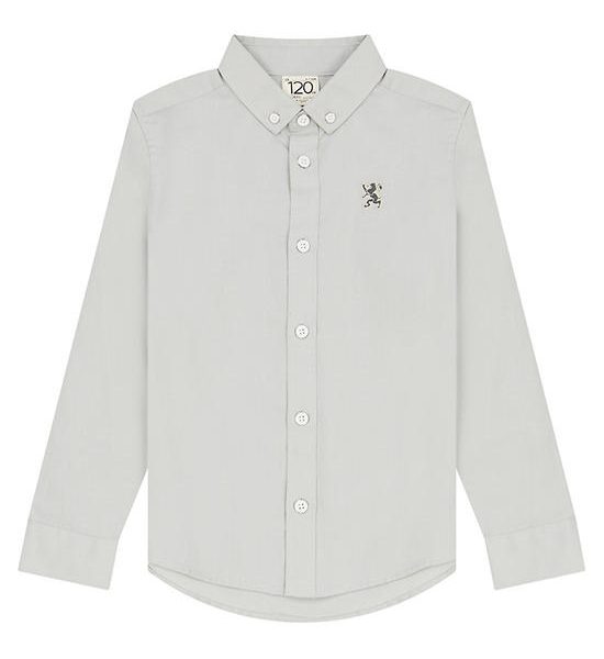GIORDANO Boy's Oxford Embroidery Shirt Grey. 100% оригинал