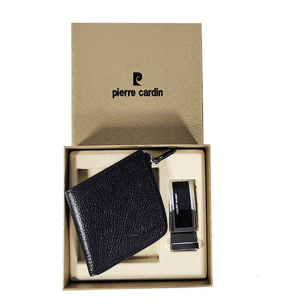 PIERRE CARDIN Wallet giftset black G1801C-J4 BK. 100% оригинал