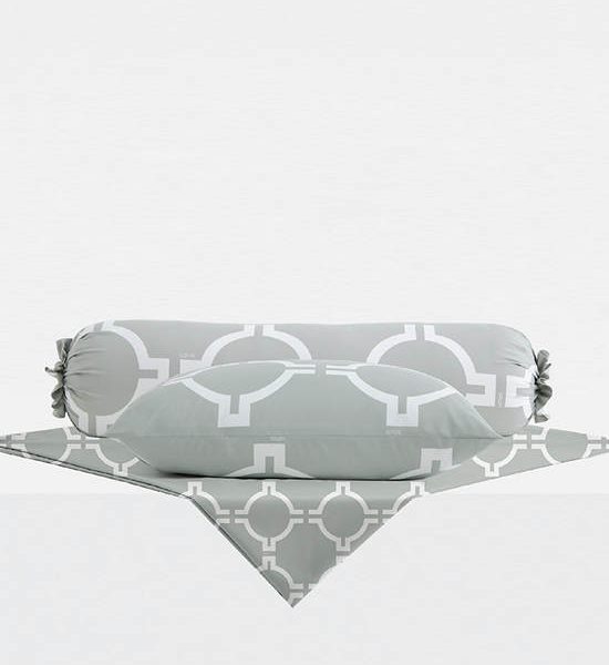 LOTUS BEDSET : MILANO (3EA) 3.5FT MILANO-01 Grey. 100% оригинал