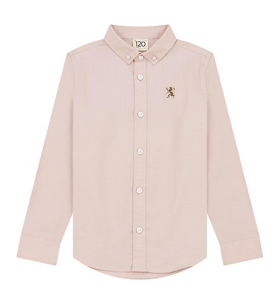 GIORDANO Boy's Oxford Embroidery Shirt Pink. 100% оригинал