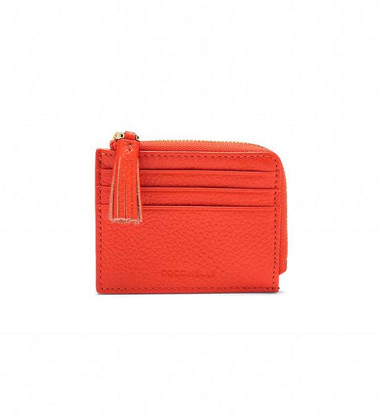 COCCINELLE WOMEN DOCUMENT HOLDER TASSEL GAZPACHO. 100% оригинал