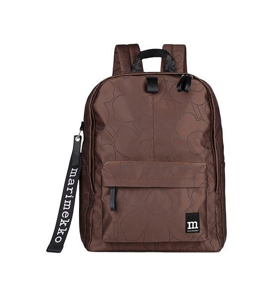 MARIMEKKO BROWN UNISEX ZIP TOP BACKPACK PIIRTO UNIKKO. 100% оригинал