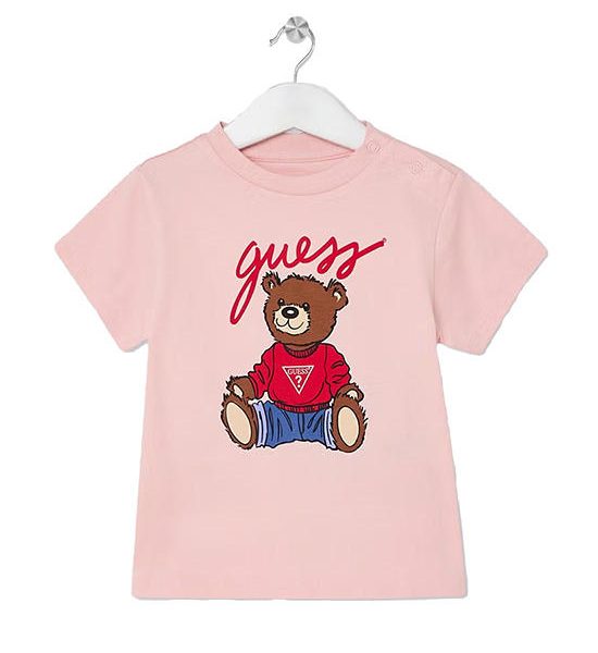 GUESS Kids Boys Eco Bear Logo Tee 3-6 yrs - Pink. 100% оригинал