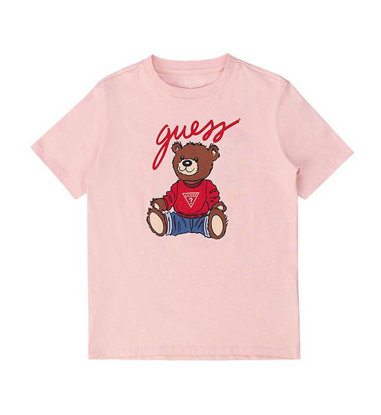 GUESS Kids Unisex T-Shirt with contrast print 7-14 yrs - Pink. 100% оригинал