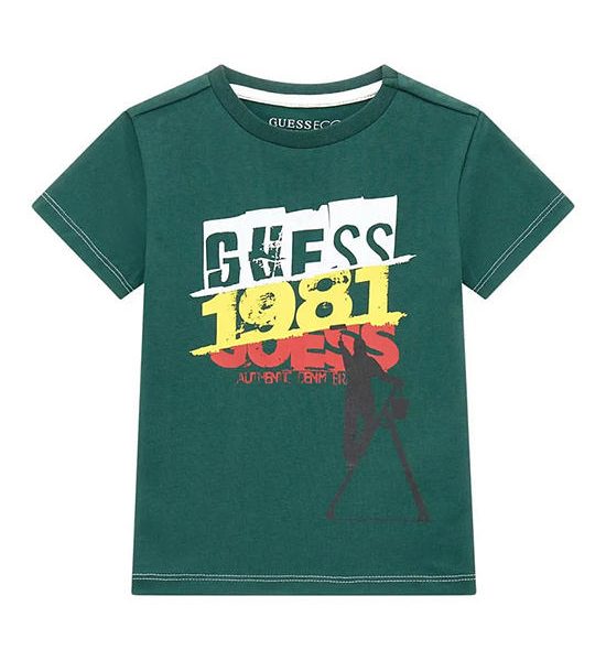 GUESS Kids Boys Front print T-shirt 3-6 yrs - Green. 100% оригинал