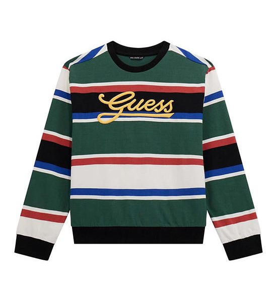 GUESS Kids Boys Striped sweatshirt 7-14 yrs - Green. 100% оригинал