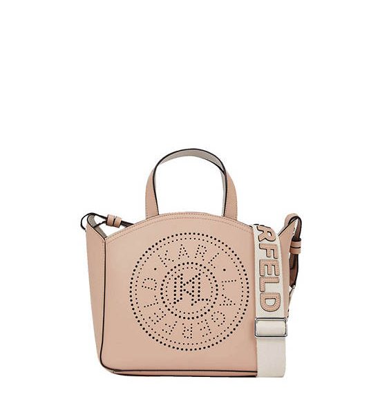 KARL LAGERFELD K/CIRCLE SM TOTE PERFORATED ANTIQUE ROSE. 100% оригинал
