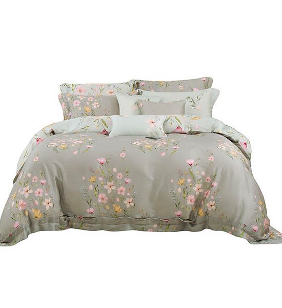AKEMI King Quilt Cover TENCEL™ Lyocell Virtuous Prints | 1300 TC Color Vishneva. 100% оригинал