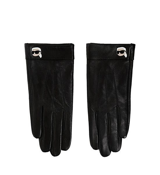 KARL LAGERFELD K/IKONIK 2.0 LEATHER FF GLOVE BLACK. 100% оригинал