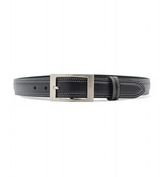 la franche Unisex Belt Nappa Pattern Genuine Cow Leather Belt Black. 100% оригинал