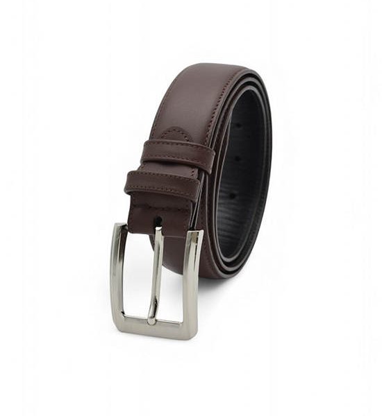 la franche Men Belt Nappa Pattern Genuine Cow Leather Belt Chocolate. 100% оригинал