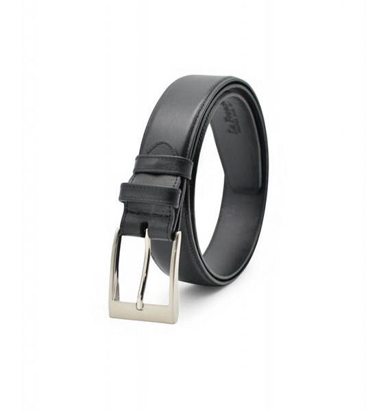 la franche Men Belt Nappa Pattern Genuine Cow Leather Belt Black. 100% оригинал