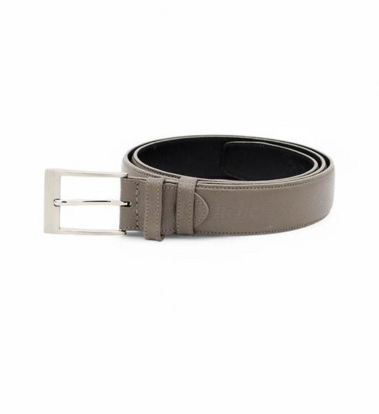 la franche Men Belt Pebble Pattern Genuine Cow Leather Belt Grey. 100% оригинал