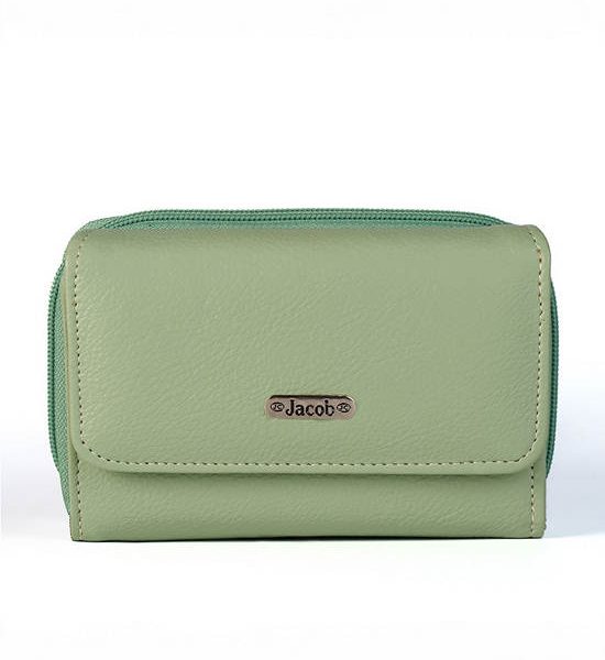 JACOB INTERNATIONAL Green Woman Wallets. 100% оригинал