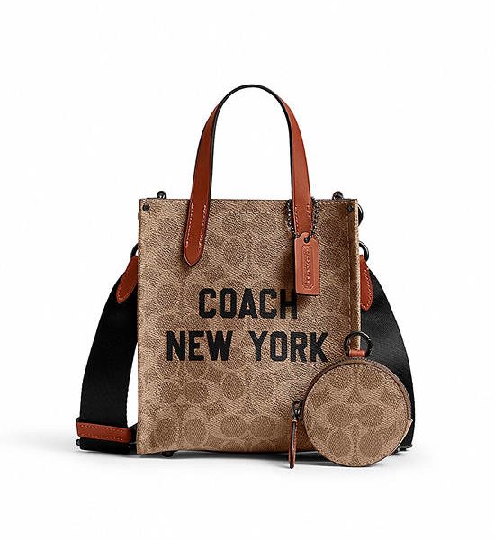 COACH Relay Tote Bag 17 In Signature Canvas With Coach Graphic Multi. 100% оригинал