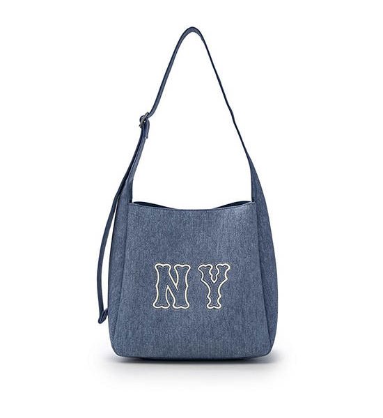 MLB Unisex Denim Coopers Logo Bucket Bag 3ABMB015N 3ABMBD15N 50BLL Light Blue. 100% оригинал