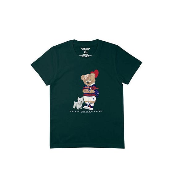 BEVERLY HILLS POLO CLUB Green Kids T-Shirt Model KNSG090. 100% оригинал