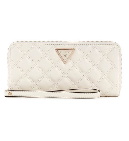 GUESS WOMEN BAG GIULLY SLG LARGE ZIP AROUND Model QG8748146 - WHITE. 100% оригинал