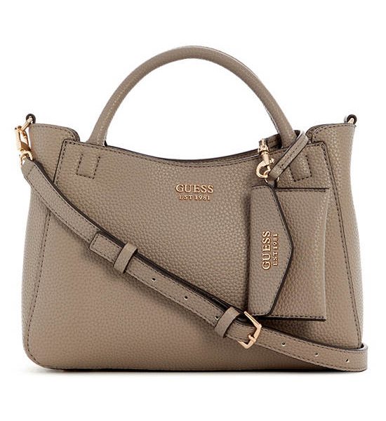 GUESS WOMEN BAG BRENTON SML GIRLFRIEND SATCHEL Model PG964805 - GREY. 100% оригинал