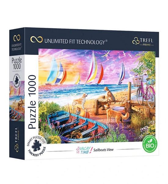 Trefl Jigsaw Puzzle 1000 pcs UFT - Sailboats View_FSC Mix 70%. 100% оригинал
