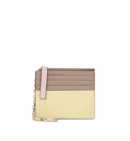 FURLA WOMEN M CARD CASE W/HOOK GRAZIA STUCCO GRAY+FREESIA+AZALEA. 100% оригинал