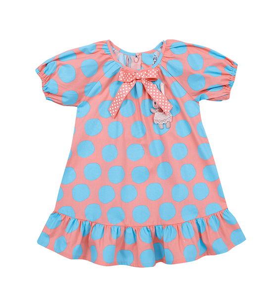 ENFANT Girls' skirt Polka Dots EE7T82 - Pink/Turquoise (for children aged 6 months - 6 years). 100% оригинал